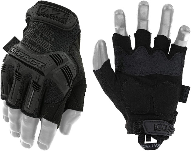 Med. Mechanix M-Pact Fingerless Gloves - (High Dexterity, Impact Protection, Absorbs Vibration)
