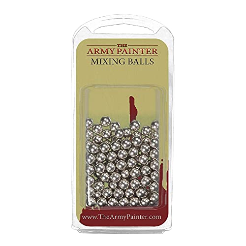 The Army Painter Paint Mixing Balls - Rust-Proof Stainless Steel Paint Mixing Balls for Mixing Model Paints - Stainless Steel Mixing Agitator Balls and Paint Balls, 5.5mm/apr. 0.22”, 100 Pcs - 100 Pieces Paint Mixing Balls