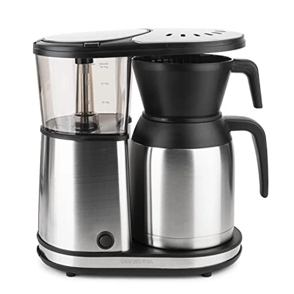 ---Bonavita 8 Cup Coffee Maker, One-Touch Pour Over Brewing with Thermal Carafe, SCA Certified, Stainless Steel (BV1900TS)