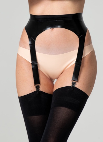 Latex Vogue Suspender Belt | XL / Black