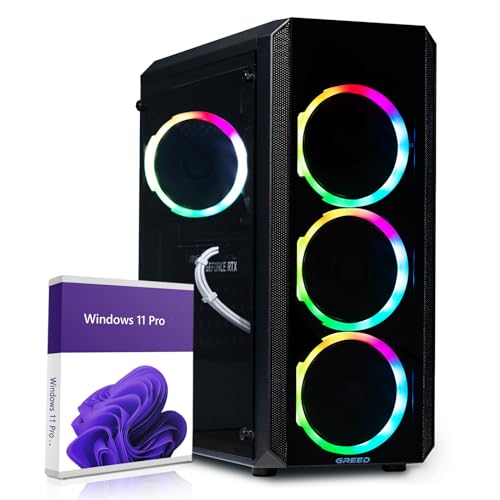 Greed®Mk2 Pro - 4K High End Gaming PC Raytracing - Intel Core i9 11900KF 8Core + Nvidia Geforce RTX 4070-5,3 GHz Ultra-rápido RGB + Ordenador de sobremesa - 32 GB DDR4 RAM - 1TB SSD - WLAN + W11 Pro - MK2 PRO | RTX 4070 - INTEL