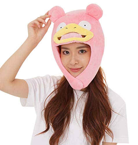 SAZAC Kigurumi Hat - Pokemon - Slowpoke - Cozy Costume Beanie Cap - Adult Size