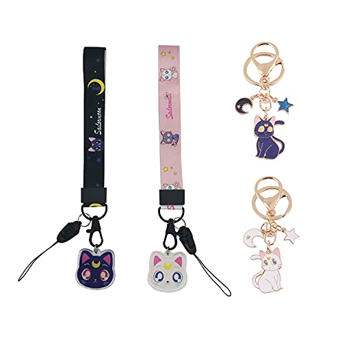 Cute couples Gifts Anime Metal Enamel Charms Couples Keychain Anime Cat Keychains For Girls Personalized Keychains For Couples Cat Keychains Funny Birthday Gifts Anime Keychain Cute Key chains Women