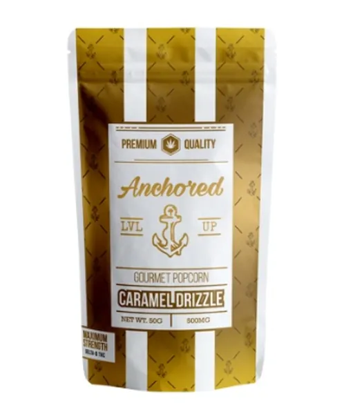 ANCHORED - GOURMET POPCORN - CARAMEL DRIZZLE 500MG