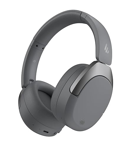 Edifier W830NB Wireless Over Ear Headphones with -45dB Active Noise Cancelling, 94H Playtime, LDAC Hi-Res Sound, Spatial Audio, Fast Charging, Multipoint Connection, Bluetooth V5.4 - Gray - Gray