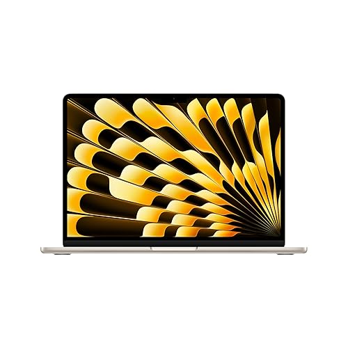 Apple 2024 MacBook Air 13-inch Laptop with M3 chip: Built for Apple Intelligence, 13.6-inch Liquid Retina Display, 16GB Unified Memory, 256GB SSD Storage, Backlit Keyboard, Touch ID; Starlight - 16GB Unified Memory, 256GB SSD Storage - Starlight - without AppleCare+