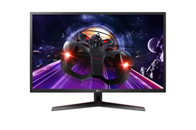 LG Electronics LG 32MP60G-B 32' Moniteur semi gaming - FHD 1920x1080, IPS 1ms (MBR) 75Hz, NTSC 72% (Fonctionnalités Gaming: AMD FreeSync, MBR, Mode DAS, Black Stabilizer, Crosshair) Noir et Rouge - 32"