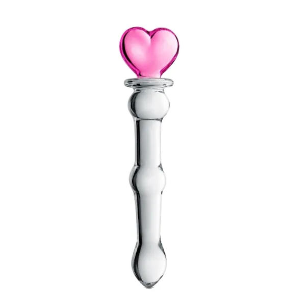 Dildo en Verre Coeur Glossy N°21 de Glossy Toys | espaceplaisir