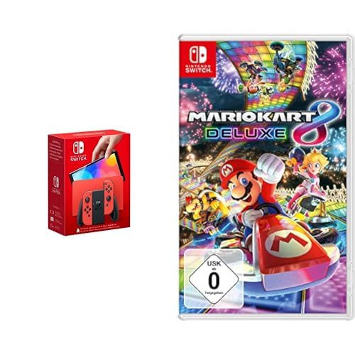 Nintendo Switch Mario Kart 8 Deluxe + Nintendo Switch (OLED -Rot) - Rot - + Nintendo Switch Mario Kart 8 Deluxe