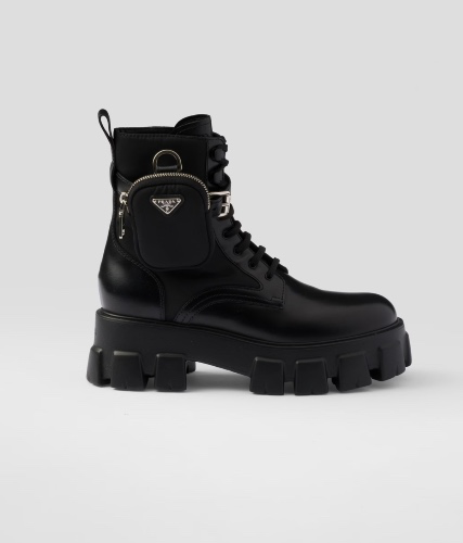 Prada Combat Boot with Pouch