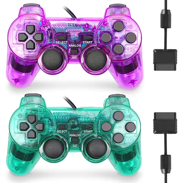 Wired Co2 Pack Gamepad Remote Compatible with Play Station 2