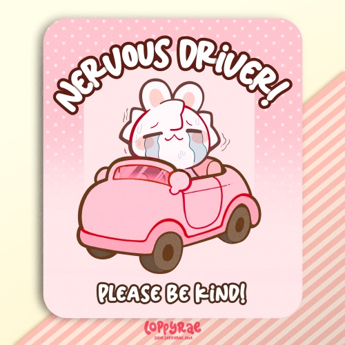 "Nervous Driver" Bumper Sticker