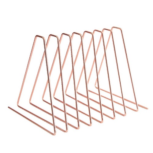 Compressible Metallic Desktop File Organizer - Rose Gold