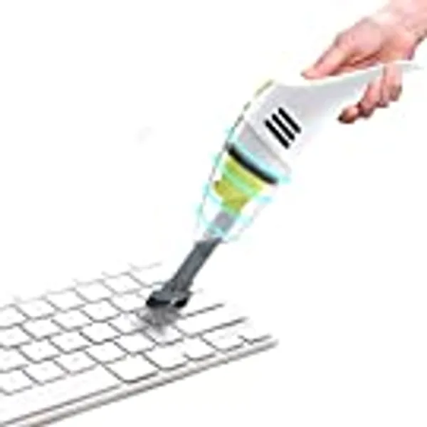 MECO Keyboard Cleaner, Rechargeable Mini Vacuum Wet Dry Cordless Desk Vacuum Cleaner for Laptop Piano Computer Car