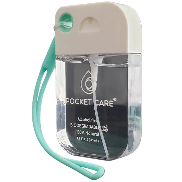 POCKET CARE | Mint Scented Hand Sanitizer Spray - Spray for Hands Alcohol Free | Organic Spray Sanitizer | Hand Sanitizer Travel Size - Travel Accessories |- 100% natural