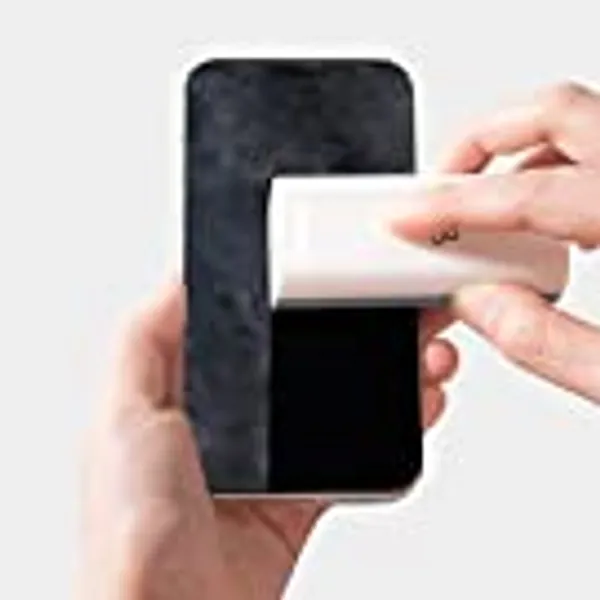 CLICK CLEAN Touchscreen Mist Cleaner, Screen Cleaner, All in One Screen Cleaner Spray with Microfiber and Phone Stand for All Phones, Laptop and Tablet Screens (Grey)