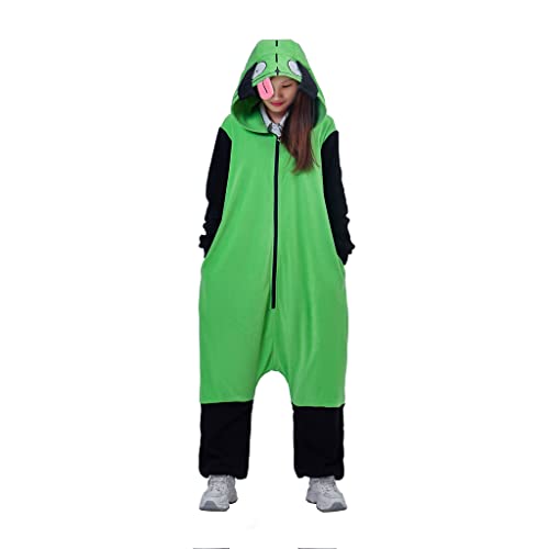 MelangCos Invader Cosplay Zim Costume Gir Onesie Pajamas Animal Sleepwear - X-Large - Pajama