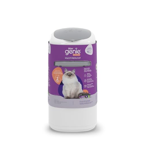 Litter Genie Style pail |Cat Litter Waste Disposal System for Odor Control | Includes 1 square Refill Bag
