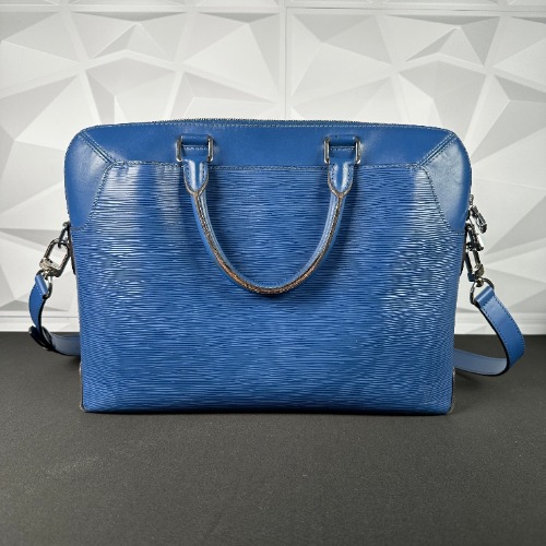 Louis Vuitton Blue Epi Briefcase Crossbody (CA4138)