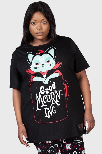 Catnap T-Shirt [PLUS] | 4XL / Black / 100%Cotton