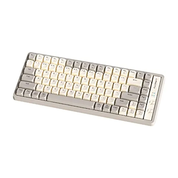 Cmokifuly GK85 Wired Mechanical Keyboard,Hotswap Linear Switch Keyboard RGB Backlits MDA Profile Keycap Gaming Keyboard for Mac/Win System Compact Mechanical Keyboard (Creamy Rider 85 Keys)