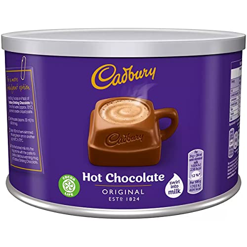 Cadbury Original Instant Drinking Hot Chocolate Powder, Swirl into/Add Milk - 1kg | Sold by Gronets