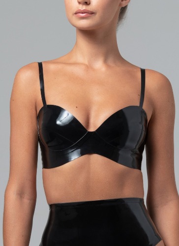 Latex Marilyn Bra | S / Black
