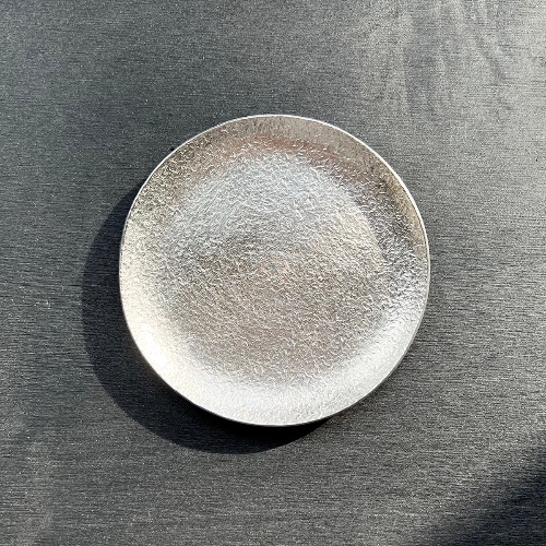 Round Mangetsu Pewter Plate Small | Default Title