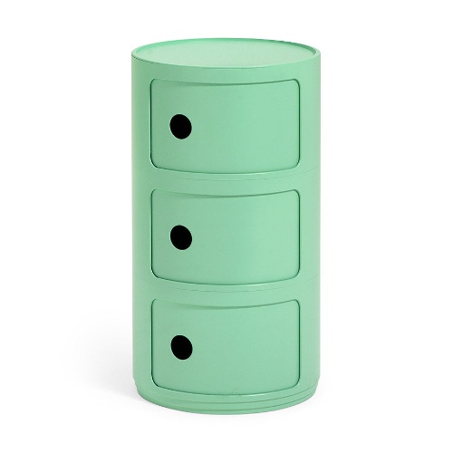 Kartell Bio Componibili 3 Tier Storage - Green | Green / One Size