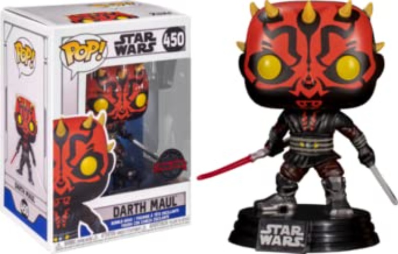 Darth Maul #450 (with Darksaber and Lightsaber) Chalice Collectibles Funko Pop Star Wars Clone Wars - 