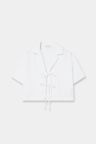 Camisa Manga Corta Blanco Básico