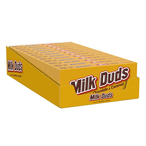MILK DUDS Chocolate and Caramel Candy Boxes, 5 oz (12 Count) - Milk Chocolate - 5 Ounce (Pack of 12)
