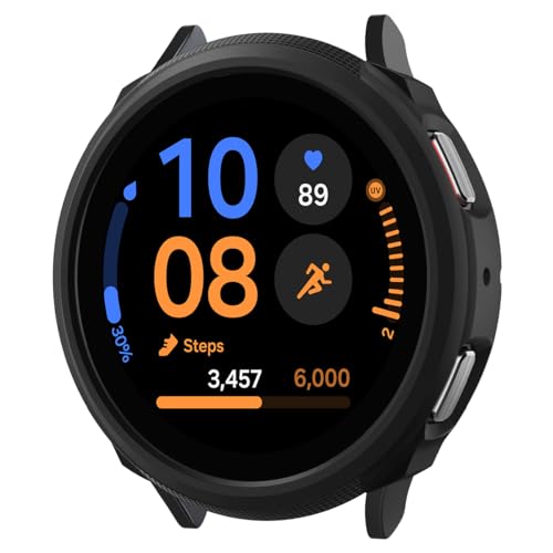 Spigen Liquid Air Designed for Samsung Galaxy Watch FE (2024), Galaxy Watch 5 40mm (2022), Galaxy Watch 4 40mm (2021) Case - Matte Black