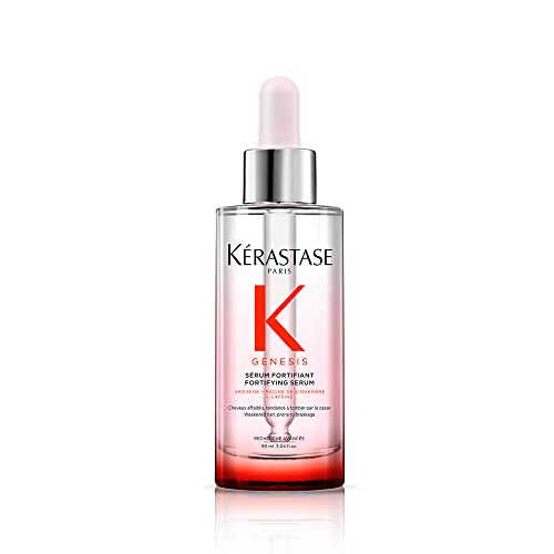 Kerastase Genesis Hair Serum | Daily Strengthening Treatment for Weak or Damaged Hair | Nourishes and Reinforces Hair | Anti-Breakage | Silicone-Free | For Weakened Hair | Serum Fortifiant - Genesis - 3 Fl Oz (Pack of 1)
