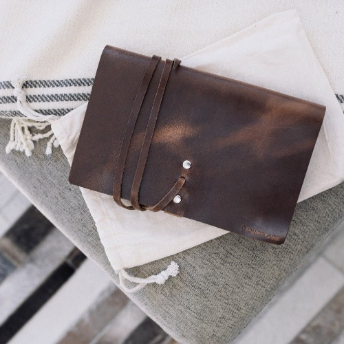 Leather Dopp Kit - Brown