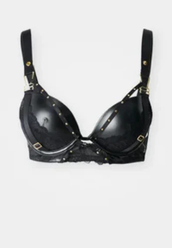 Ann Summers ELIMINATING PADDED PLUNGE  - Push-up BH - black/svart - Zalando.no