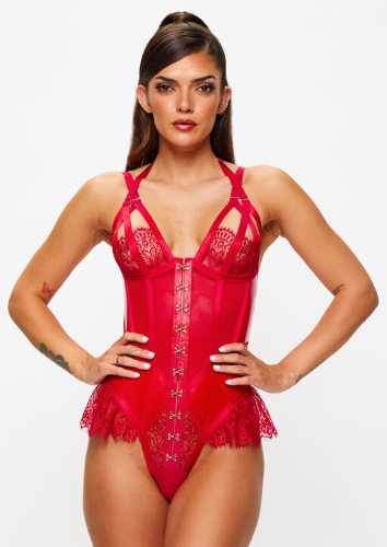 Exuberant Crotchless Teddy
