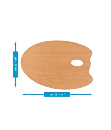 Mabef OVAL Wooden Palette 25x35