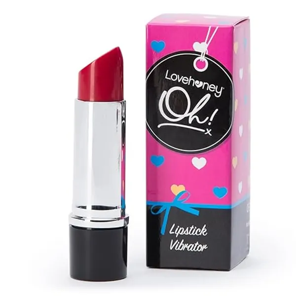 Lovehoney Oh! Kiss Me Lipstick Vibrator - Plastic - Single Speed - Latex & Phthalate Free