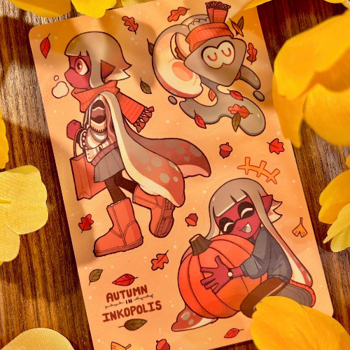 Autumn in Inkopolis Sticker Sheet
