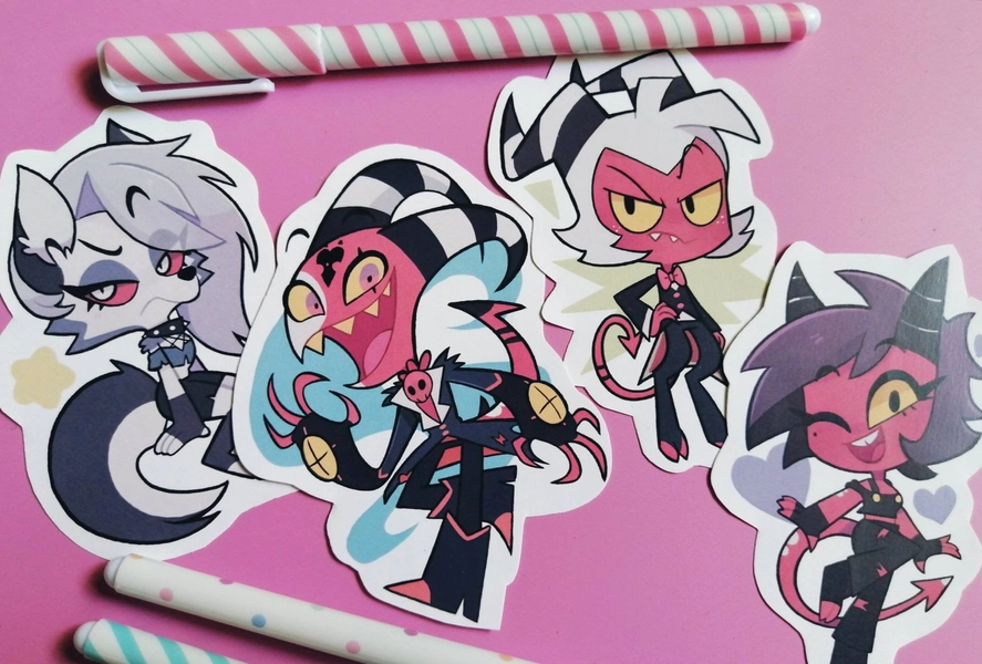 LAST CHANCE | Helluva Boss: Blitzo, Moxxie, Millie & Loona | Stickers Vinyl