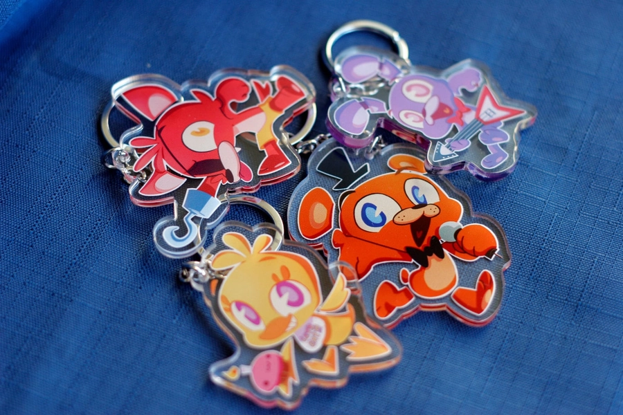 Double-sided Acrylic Charms - FNAF