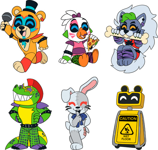 FNAF Security Breach Pin Set | Default Title