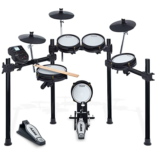 Alesis Drums Surge Mesh SE Kit - Electric Drum Set with USB MIDI Connectivity, Quiet Mesh Heads, Drum Module, Solid Rack, 40 Kits and 385 Sounds - New Model - Drum Set Only