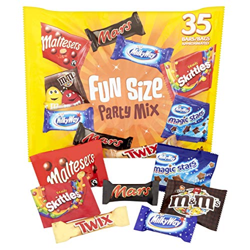 Mars Mixed Fun Size Party Mix Variety - Pack of 35, 600 grams - 35 Count (Pack of 1) - Fun Size Party Bag