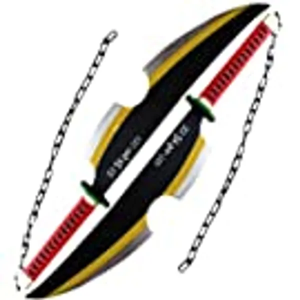 Set of (2 pc) 31.5” Fantasy Anime Foam Uzui Tengen Cosplay Prop Sword Blade Katana Costume LARP Friendly Safety