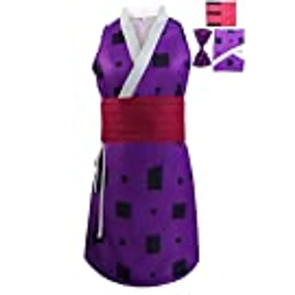 Gonriya Womens Suma Cosplay Costume Makiwo Kimono Tengen Uzuis Wife Hinatsuru