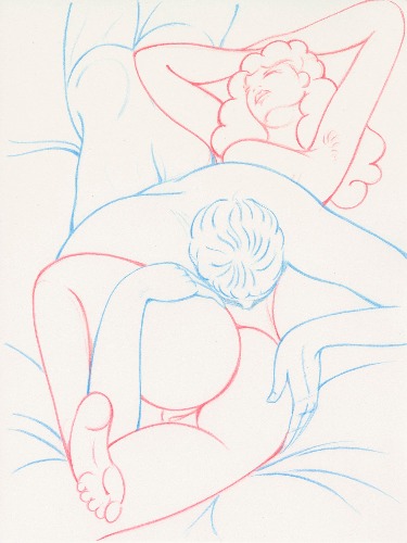 Adoration | 12X16 inches / Solid Line Version