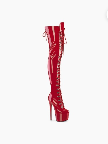 Pleaser red boots