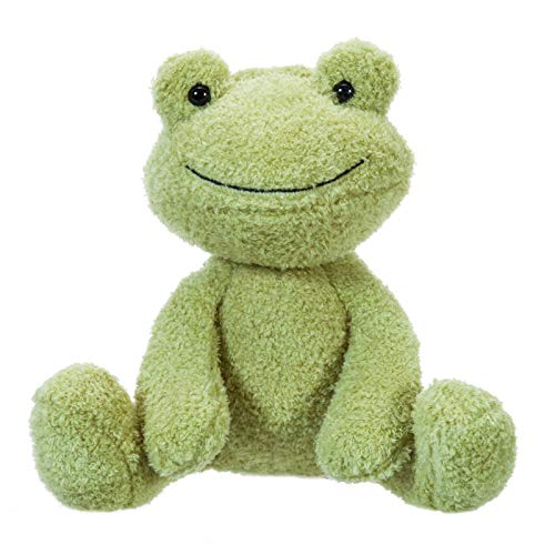 Apricot Lamb Toys Plush Velvet Frog Stuffed Animal Soft Cuddly Perfect for Child (Green Frog,8.5 Inches) - Small-8.5" - Green